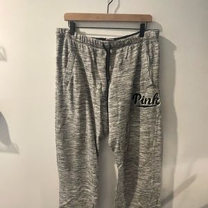 Like New Victoria's Secret PINK Gray Marbled Sweatpants